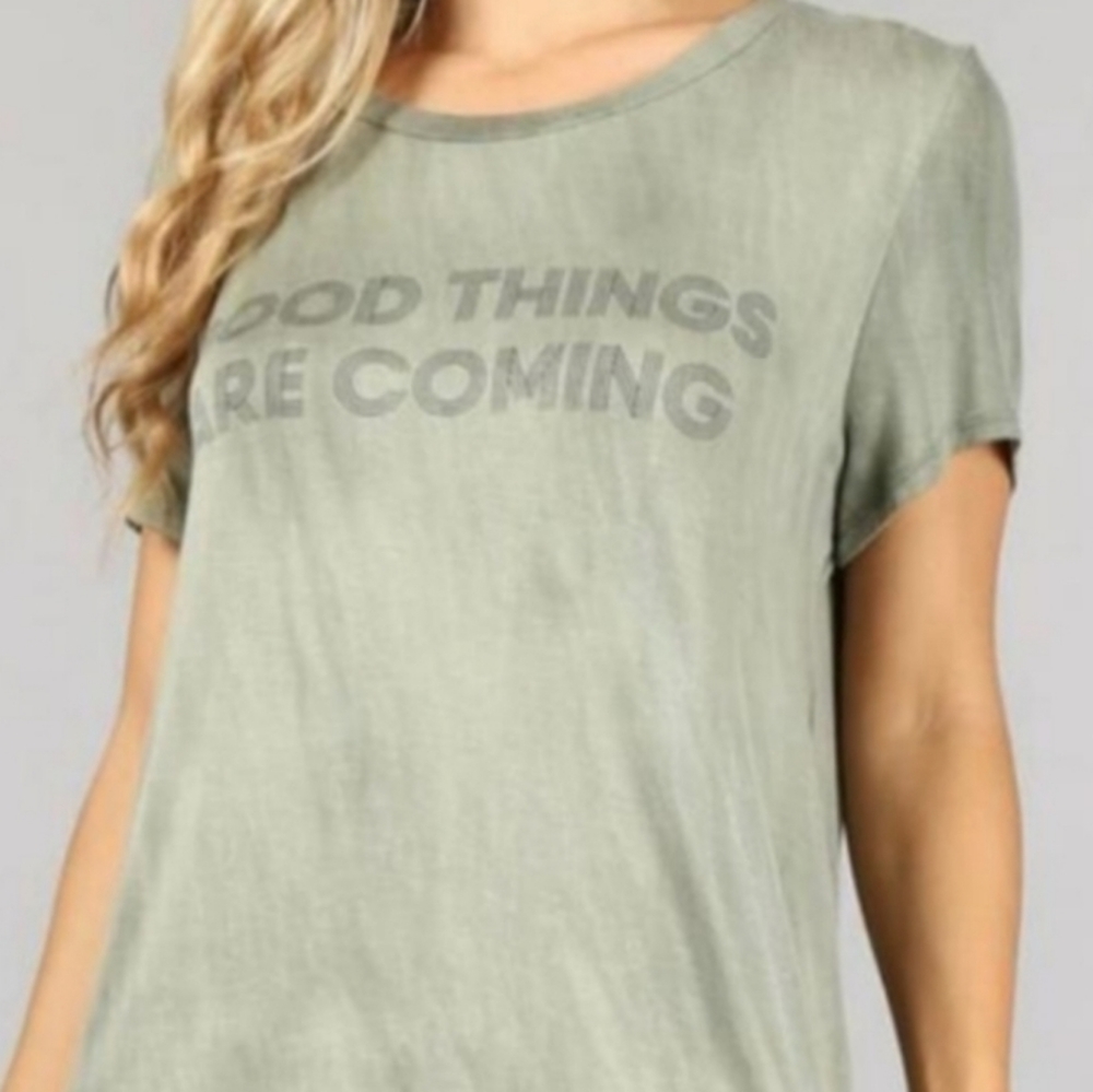 BLVD "good things are coming" tee shirt